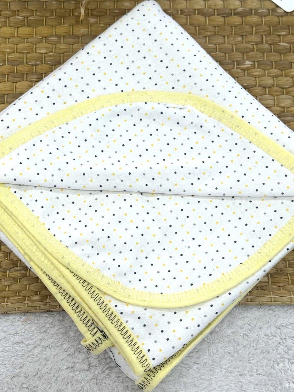 Puanlı Çift Kat Penye Bebek Kundak Battaniye 90x100 Cm