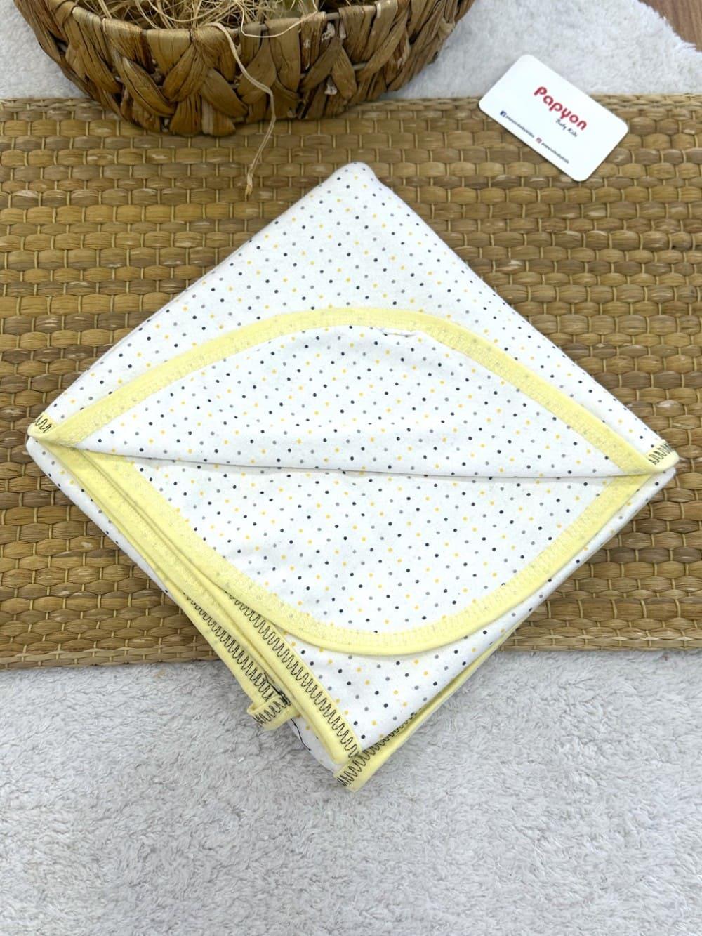 Puanlı Çift Kat Penye Bebek Kundak Battaniye 90x100 Cm