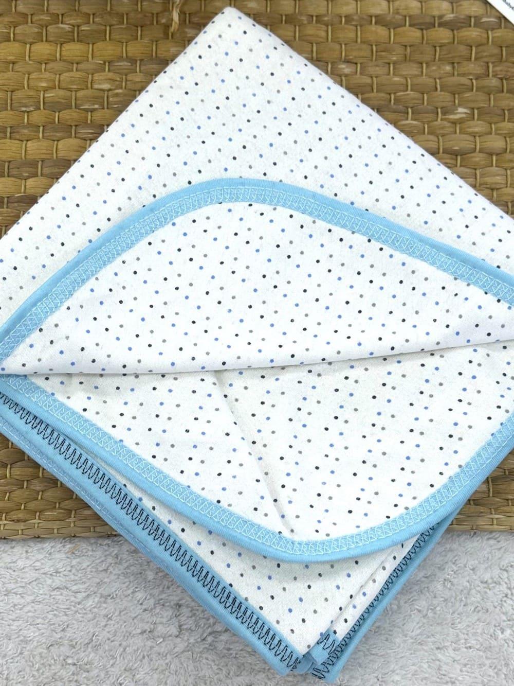 Puanlı Çift Kat Penye Bebek Kundak Battaniye 90x100 Cm