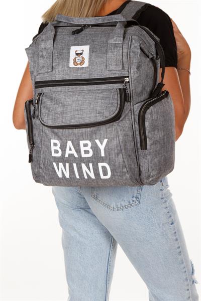 Bebek Bakım Sırt Çantası Termos Bölmeli Metal Kancalı Puset Askı Aparatlı Lüx Model