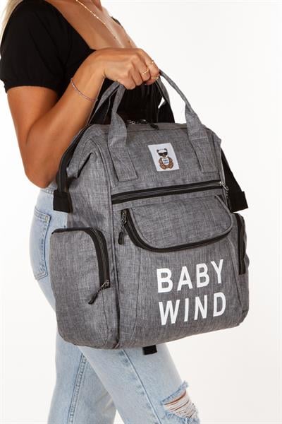 Bebek Bakım Sırt Çantası Termos Bölmeli Metal Kancalı Puset Askı Aparatlı Lüx Model