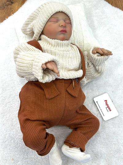 Triko Kazaklı Raporlu Bebek Salopet Takım 3-6/6-9/9-12/12-18 Ay