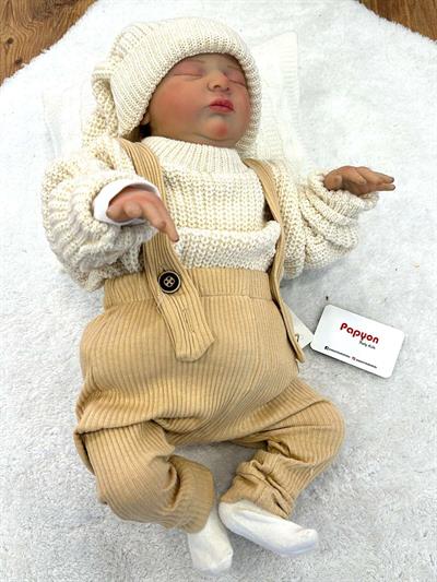 Triko Kazaklı Raporlu Bebek Salopet Takım 3-6/6-9/9-12/12-18 Ay