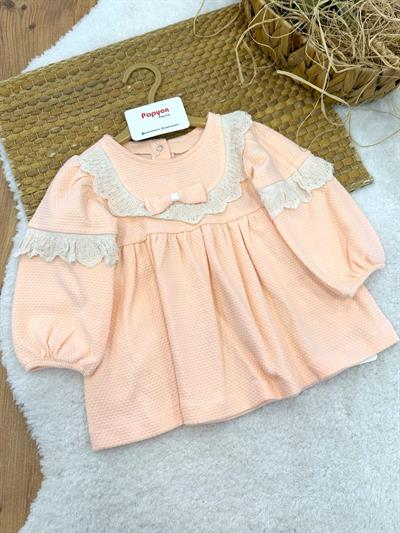 Dantel Detaylı Kız Bebek Kapitone Elbise (6-9/9-12/12-18/18-24 Ay)