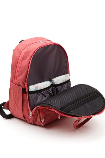 Anne Bebek Bakım Sırt Çantası Biberon Termos Gözlü Puset Askılı