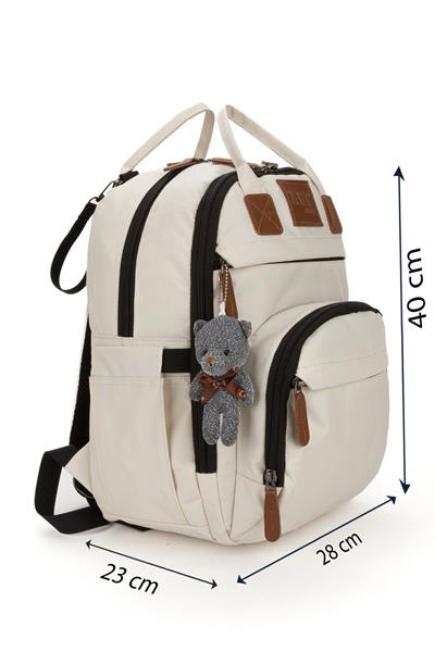 Anne Bebek Bakım Sırt Çantası Biberon Termos Gözlü Puset Askılı