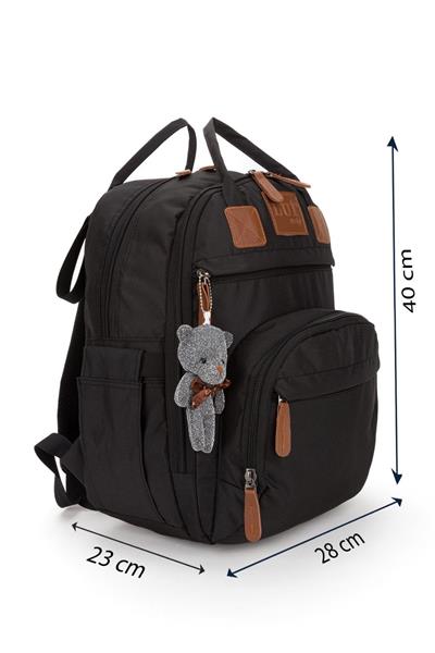 Anne Bebek Bakım Sırt Çantası Biberon Termos Gözlü Puset Askılı