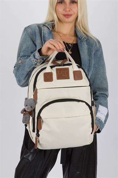 Anne Bebek Bakım Sırt Çantası Biberon Termos Gözlü Puset Askılı