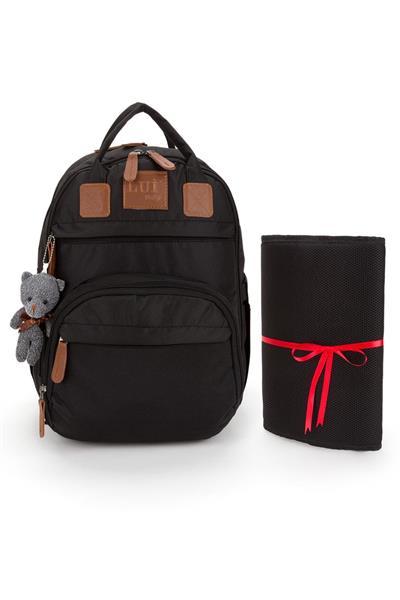 Anne Bebek Bakım Sırt Çantası Biberon Termos Gözlü Puset Askılı