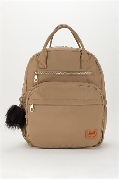 Bondit Kumaş Anne Bebek Bakım Sırt Çantası Biberon Termos Gözlü