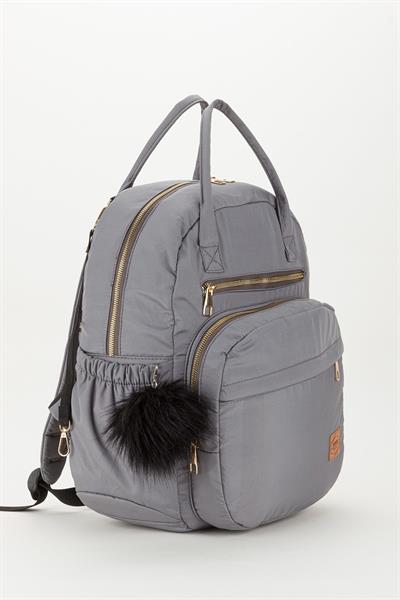 Bondit Kumaş Anne Bebek Bakım Sırt Çantası Biberon Termos Gözlü