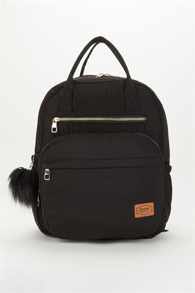 Bondit Kumaş Anne Bebek Bakım Sırt Çantası Biberon Termos Gözlü