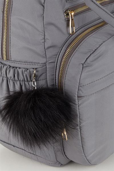 Bondit Kumaş Anne Bebek Bakım Sırt Çantası Biberon Termos Gözlü