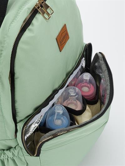 Bondit Kumaş Biberon Termos Gözlü Bebek Bakım Sırt Çantası