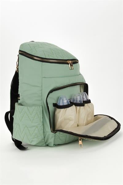 Gogo Bondit Kumaş Biberon Termos Gözlü Bebek Bakım Sırt Çantası