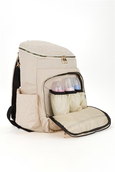 Gogo Bondit Kumaş Biberon Termos Gözlü Bebek Bakım Sırt Çantası