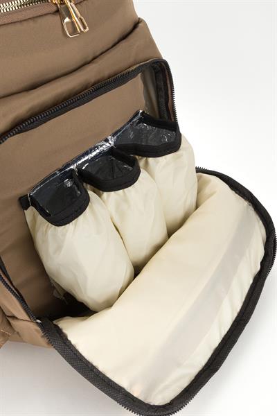 Gogo Bondit Kumaş Biberon Termos Gözlü Bebek Bakım Sırt Çantası