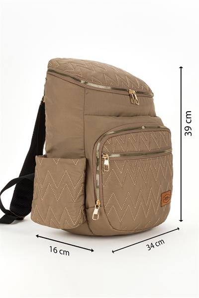 Gogo Bondit Kumaş Biberon Termos Gözlü Bebek Bakım Sırt Çantası