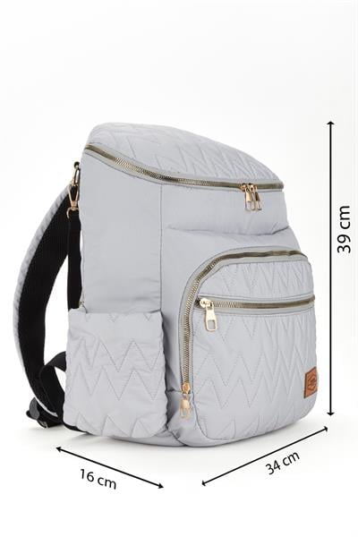 Gogo Bondit Kumaş Biberon Termos Gözlü Bebek Bakım Sırt Çantası