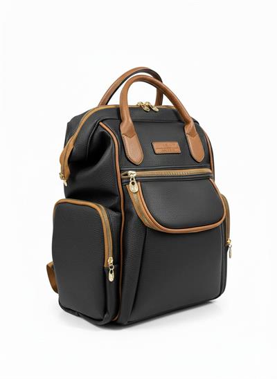 Lüx Suni Deri Bebek Bakım Sırt Çantası