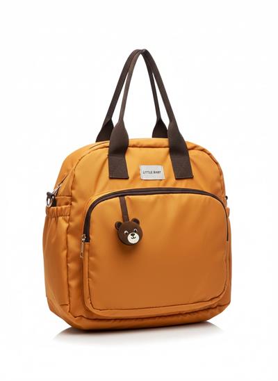 Marla Ayıcık Aksesuarlı Anne Bebek Bakım Sırt Çantası Biberon Termos Gözlü