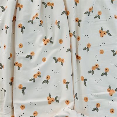 Mandalina Baskılı Çift Kat Organik Penye Bebek Battaniye 90x90 Cm