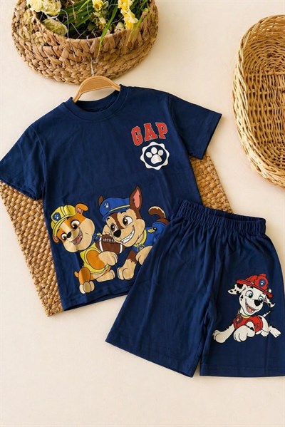 Paw Patrol Baskılı Erkek Çocuk Şortlu Takım (3-4/4-5/5-6/7-8/9-10 Yaş)