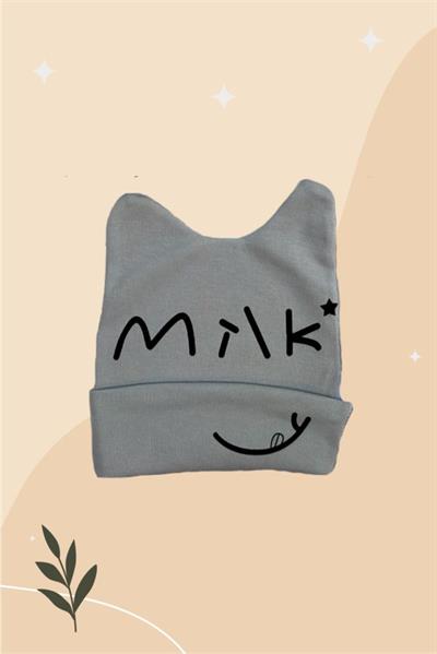 Milk Yazılı 3lü Penye Bere Seti (28 Cm)