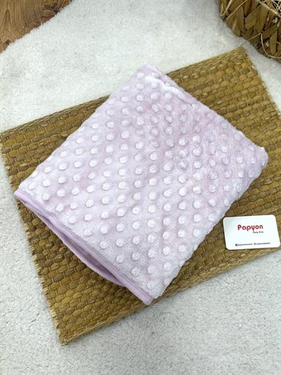 Nohut Desen Peluş Welsoft Bebek Battaniyesi 80x100 Cm