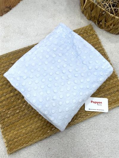 Nohut Desen Peluş Welsoft Bebek Battaniyesi 80x100 Cm