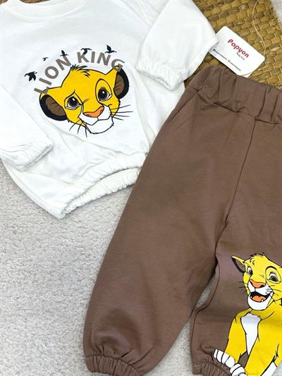 Lion King Baskılı 2ip Erkek Bebek Takım (6-9/9-12/12-18/18-24 Ay)
