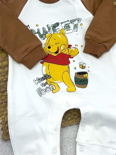 Winnie The Pooh Erkek Bebek Tulum 0-3/3-6/6-9/9-12 Ay