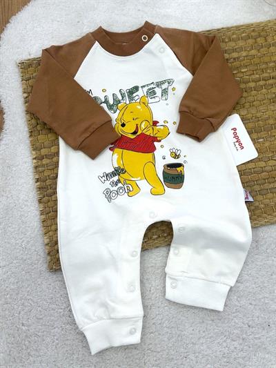 Winnie The Pooh Erkek Bebek Tulum 0-3/3-6/6-9/9-12 Ay
