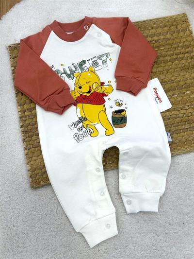 Winnie The Pooh Erkek Bebek Tulum 0-3/3-6/6-9/9-12 Ay