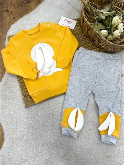 Tavşanlı Erkek Bebek 2li Takım (6-9/9-12/12-18 Ay)