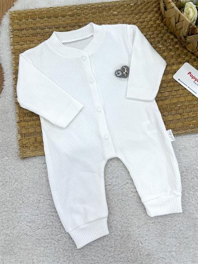 Angel Broşlu Raporlu Kız Bebek Manşetli Tulum (0-1/1-3/3-6 Ay)