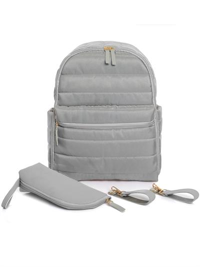 Zencefil Anne Bebek Bakım Sırt Çantası Harici Biberon Termos Gözlü Puset Askılı