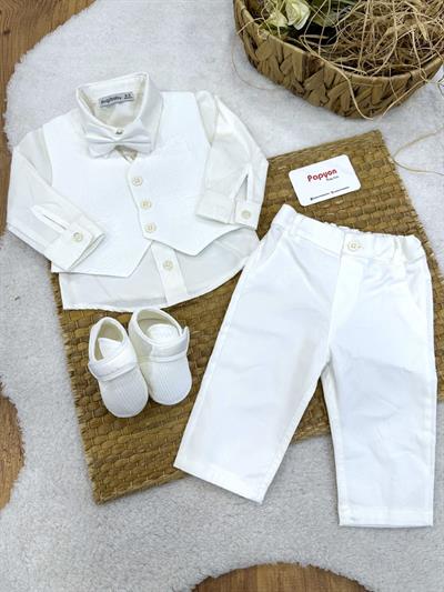 Gofre Klasik Erkek Bebek 4lü Mevlüt Takımı 0-3/3-6 Ay