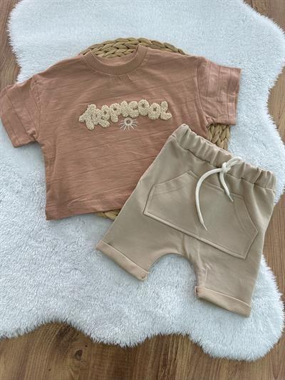 Tropicool Süzene Nakışlı Erkek Şortlu Takım 6-9/9-12/12-18/18-24 Ay