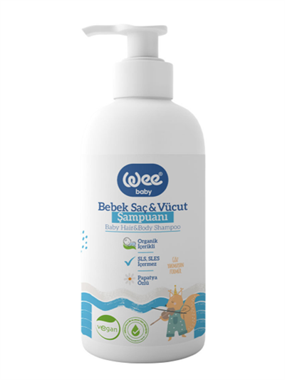 Bebek Saç ve Vücut Şampuanı 500ml (Organik İçerikli)