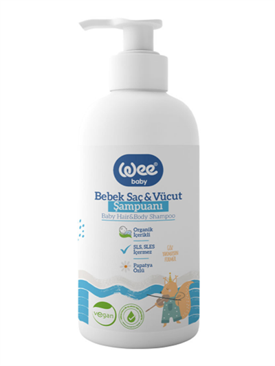 Bebek Saç ve Vücut Şampuanı 750ml (Organik İçerikli)