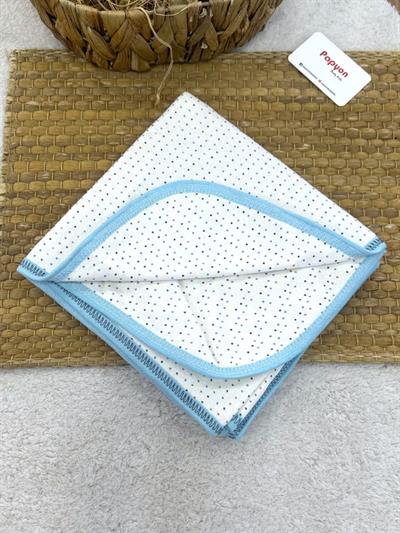 Puanlı Çift Kat Penye Bebek Kundak Battaniye 90x100 Cm