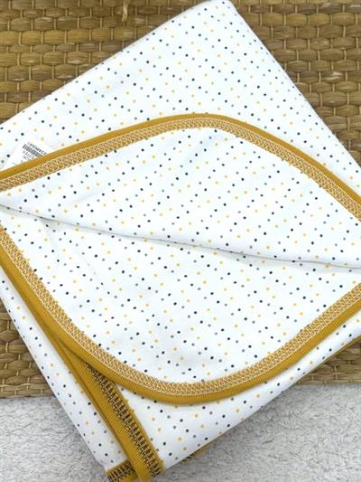 Puanlı Çift Kat Penye Bebek Kundak Battaniye 90x100 Cm