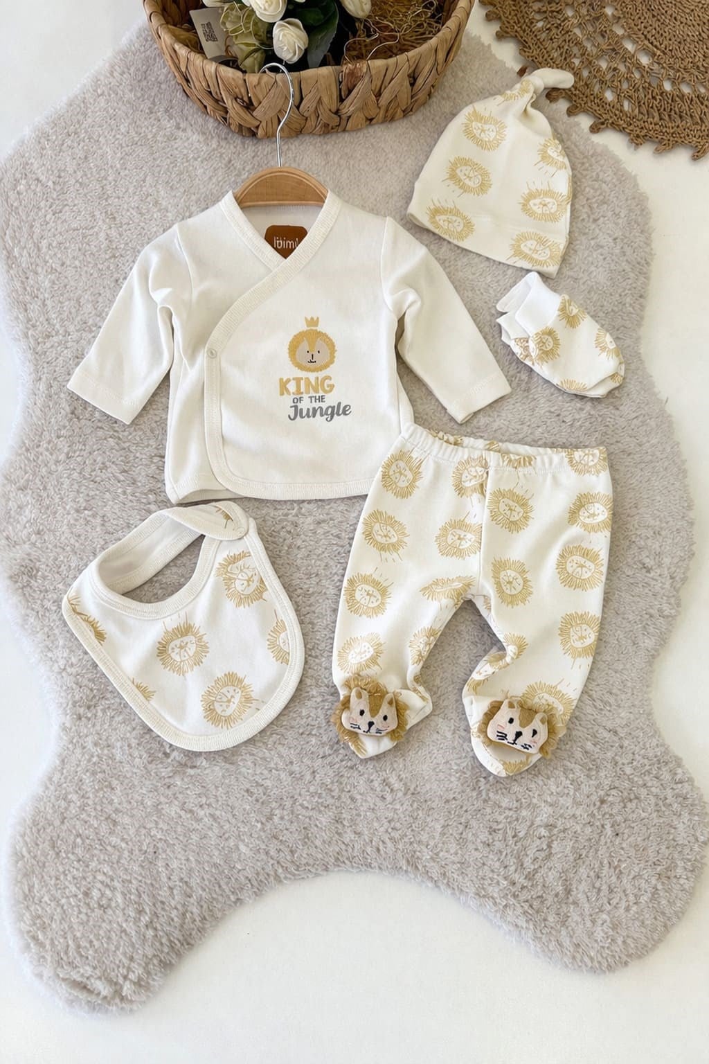 Erkek Bebek Hastane Çıkışı & Zıbın Set