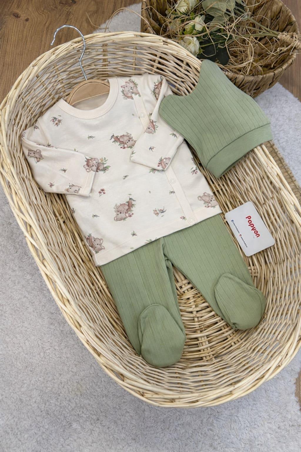 Erkek Bebek Hastane Çıkışı & Zıbın Set