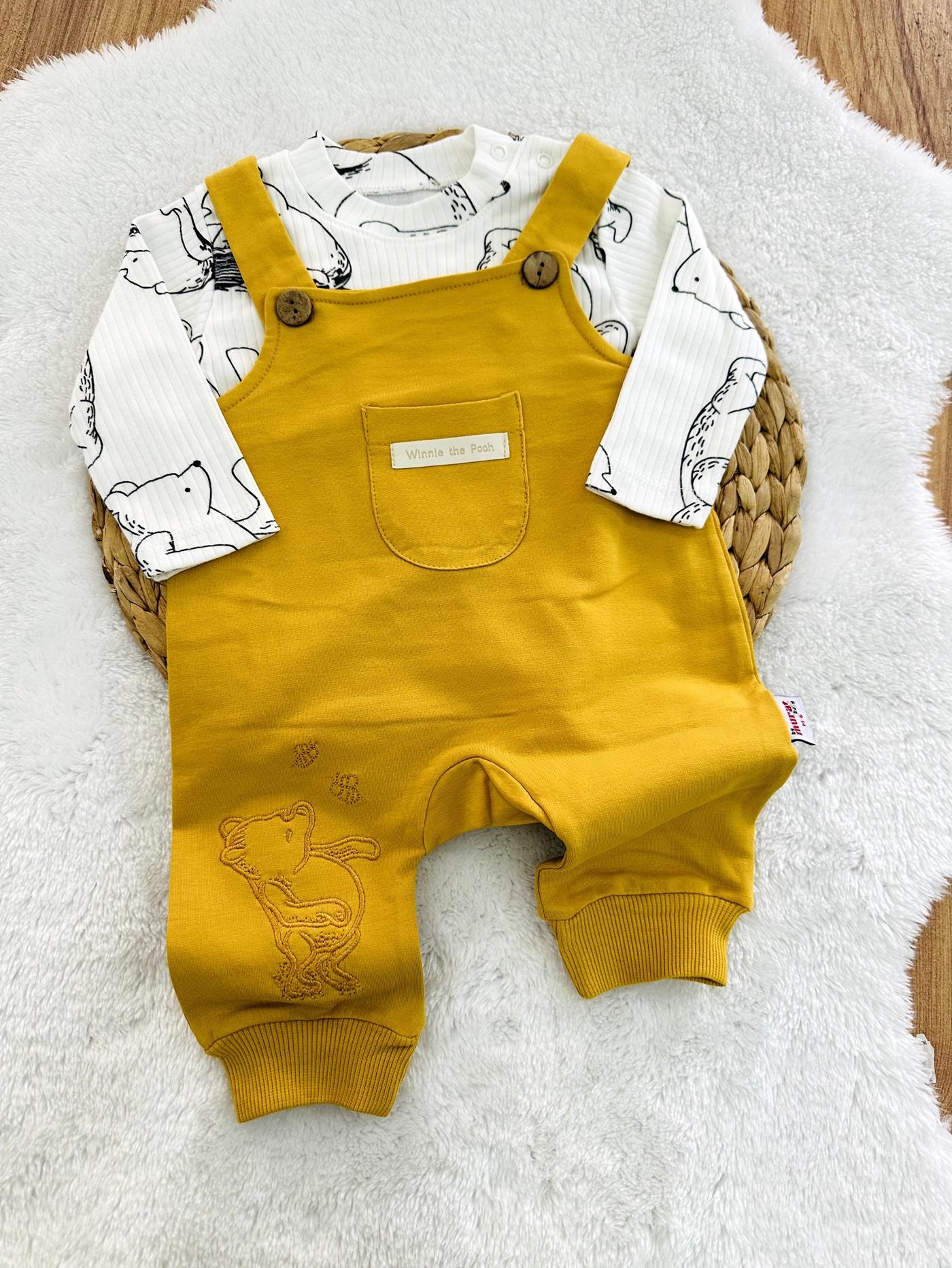 Winnie The Pooh Badili Erkek Bebek Salopet Takım 0-3/3-6/6-9/9-12 Ay