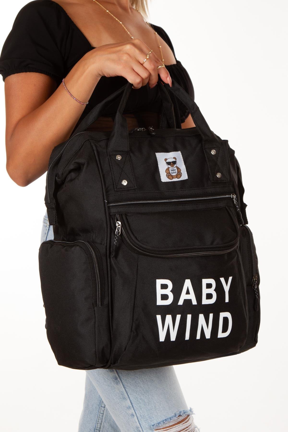 Bebek Bakım Sırt Çantası Termos Bölmeli Puset Askılı