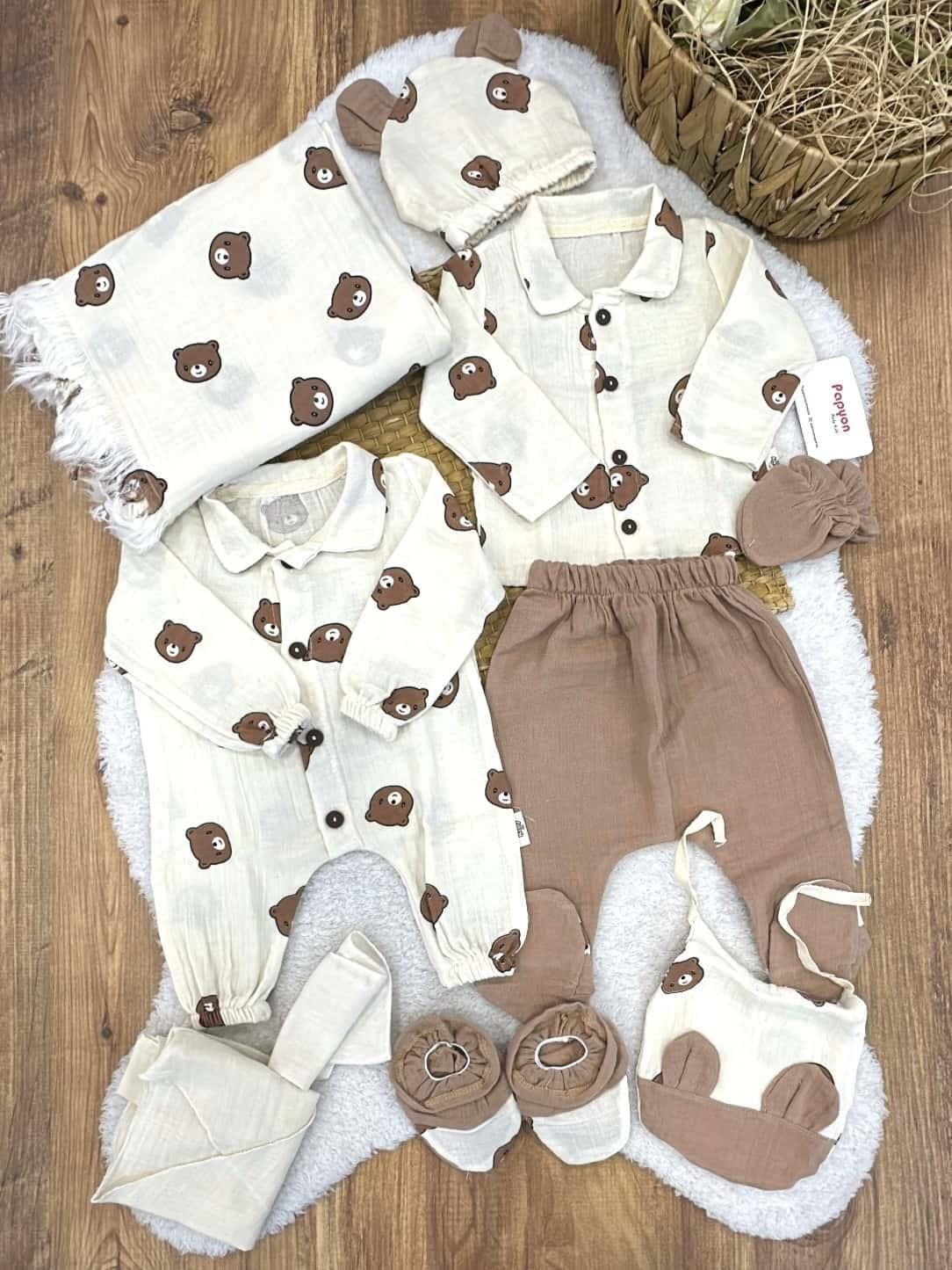 Erkek Bebek Hastane Çıkışı & Zıbın Set