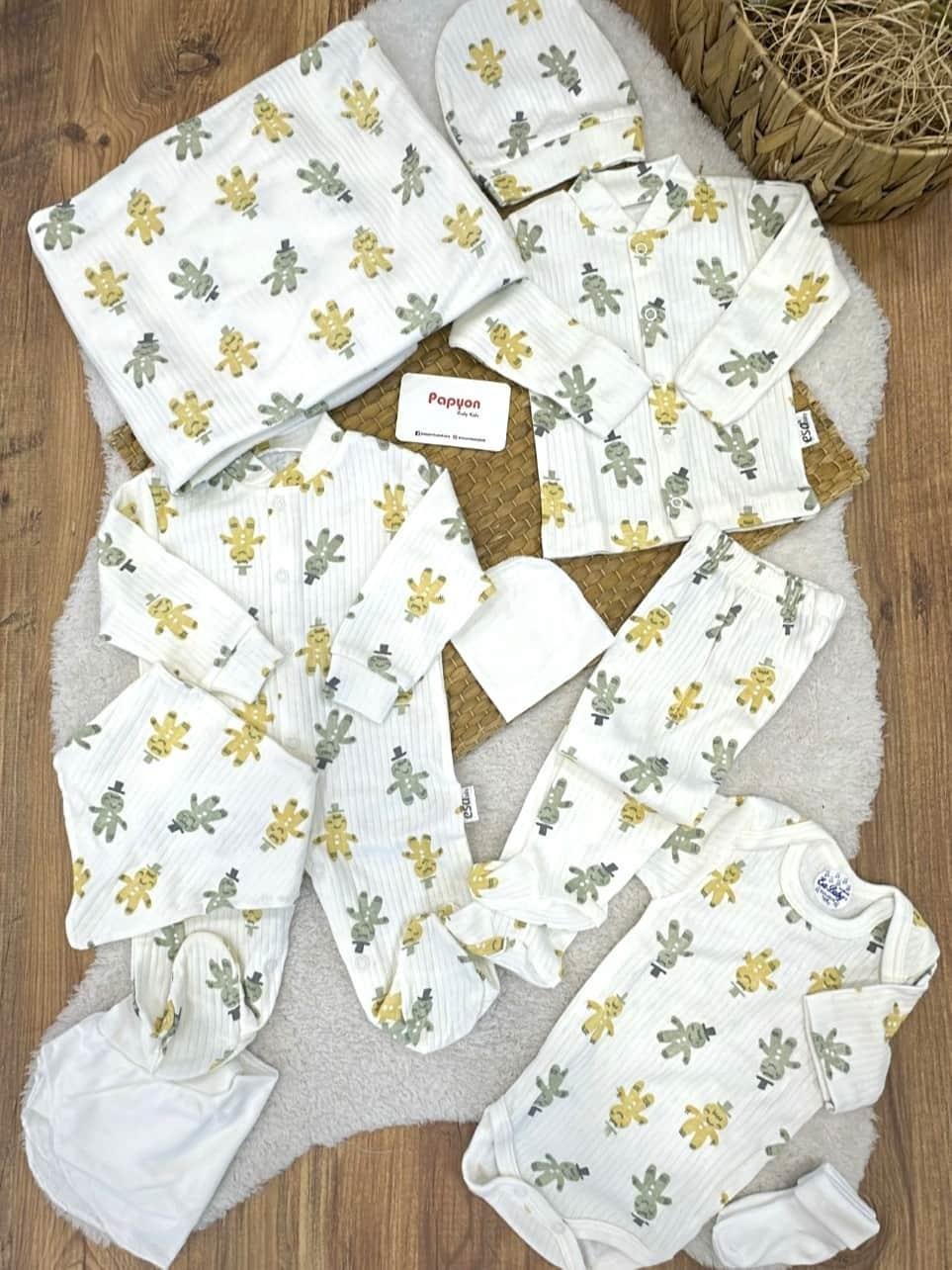 Erkek Bebek Hastane Çıkışı & Zıbın Set