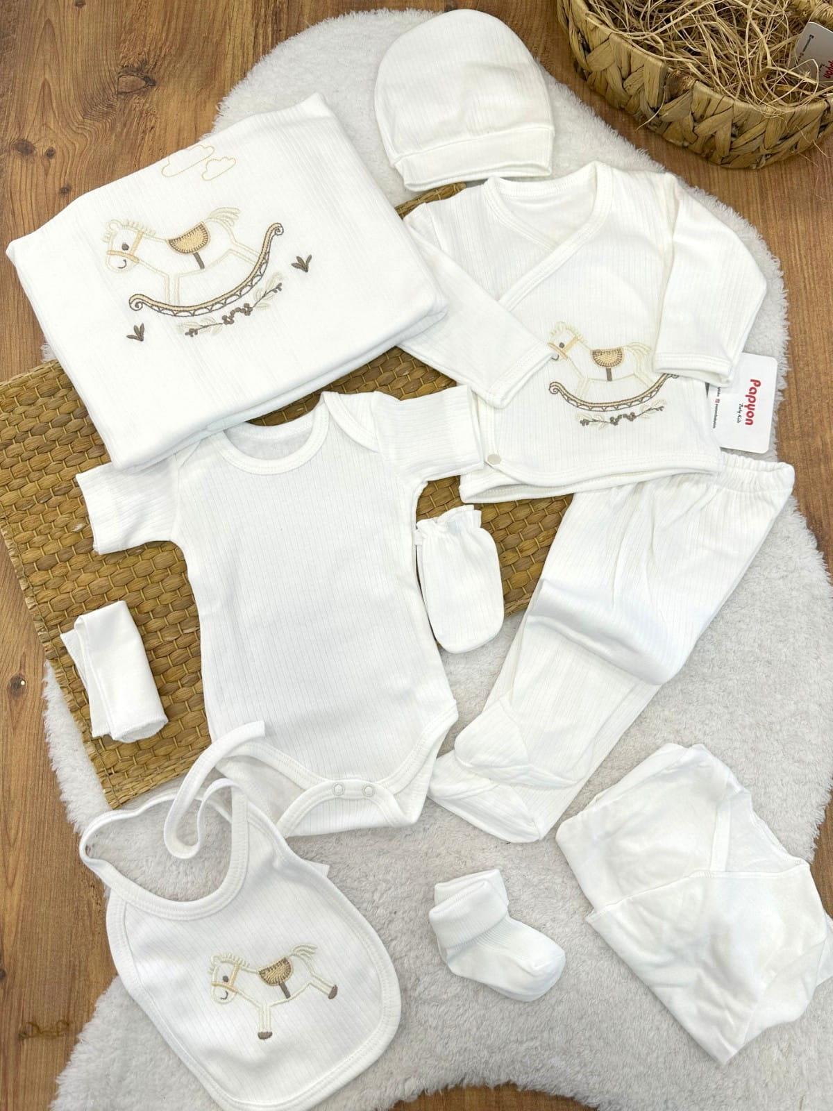 Erkek Bebek Hastane Çıkışı & Zıbın Set